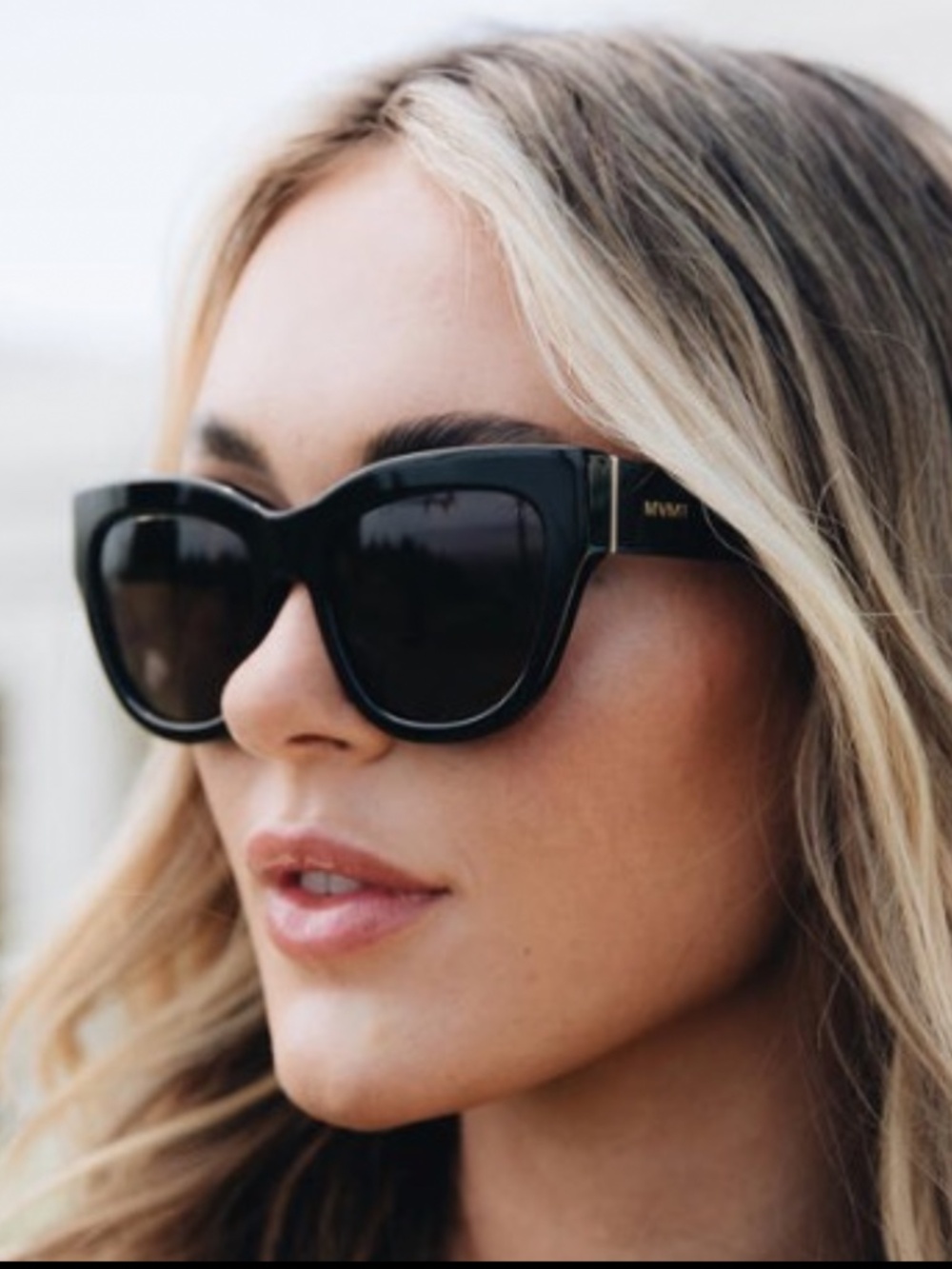 MVMT Black Cat-eye Sunglasses